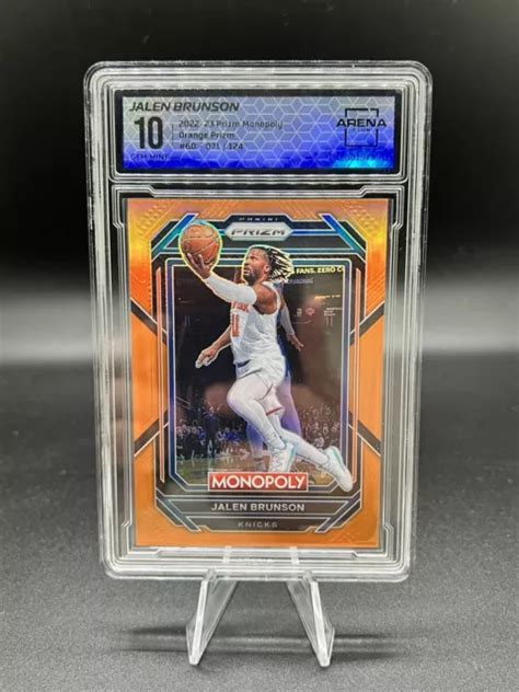 Panini Monopoly Prizm Jalen Brunson Orange Prizm Knicks