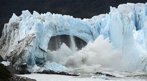 The Perito Moreno Glacier Ruptures - Massive Ice Arch Collapse (Video ...