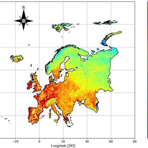 Spatial Variation Of The Long Term 19822020 Average Growing Season