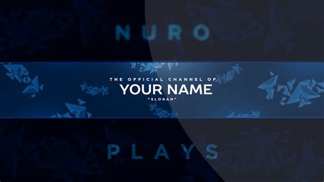 Editable Youtube Banner Template