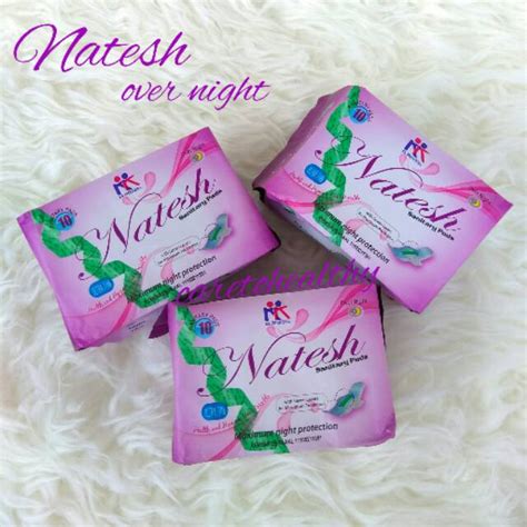 Jual Natesh Sanitary Pads With Magnetic Pembalut Night Shopee Indonesia