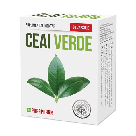 Ceai Verde 30 Capsule Parapharm Dr Max Farmacie