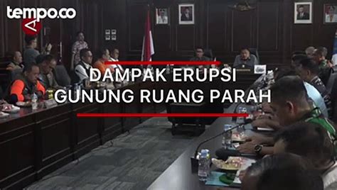 Bnpb Minta Gubernur Sulawesi Utara Tetapkan Status Gawat Darurat Dampak