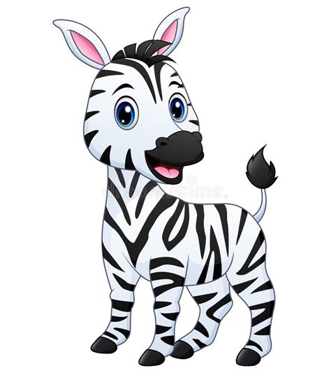 A Baby Zebra Cartoon Stock Vector Illustration Of Safari 157877131