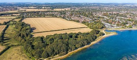 Aerial View Of Emsworth Nore Barn Woods In The Foreground