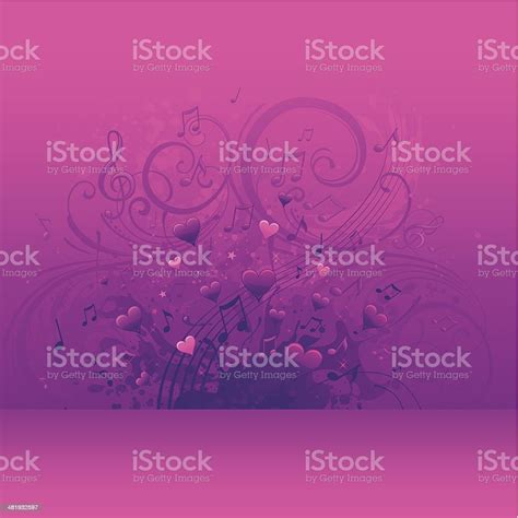 Musical Love Hearts Background Stock Illustration Download Image Now