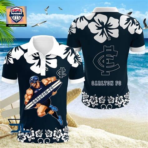 Afl Carlton Football Club Mascot Hawaiian Shirt Usalast