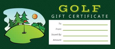 Golf Gift Certificate Template (3) TEMPLATES EXAMPLE, 55% OFF