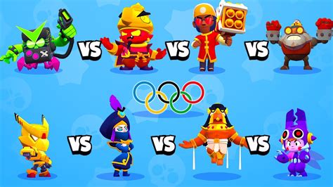 TOURNOI Des SKINS Sur Brawl Stars Olympics QUEL Est Le MEILLEUR SKIN