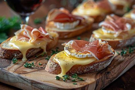 Recette Crostini Brie Chaud Et Prosciutto Ap Ritif Facile En Min