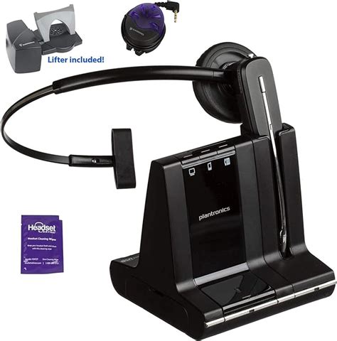 Plantronics Savi W740 Wireless Headset System Bundled With Lifter Busy Light And