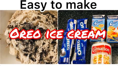 Homemade Oreo Ice Cream W 3 Ingredients Recipe Yo Cooking Vlogs Youtube