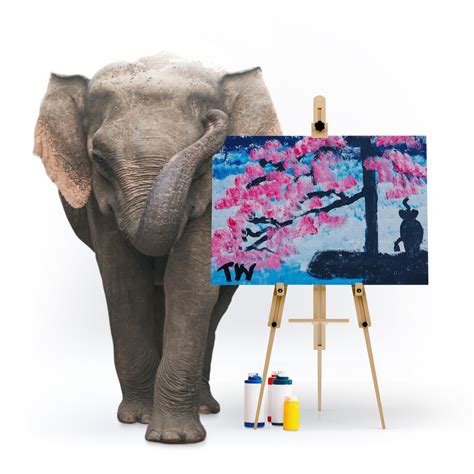 Sakura Drops | Painting By Elephant Tunwa | Elephant Art Online