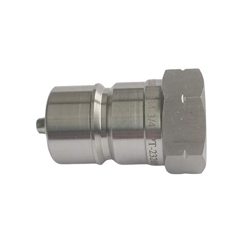 3 4 Npt Hydraulic Quick Coupling Stainless Steel Iso A Aisi316 Plug 2320 Psi Luneot