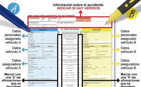 Cómo rellenar un parte amistoso tras un accidente de tráfico La Verdad