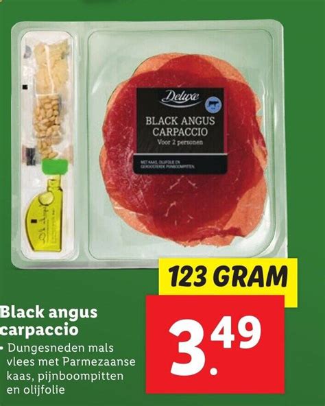 Black Angus Carpaccio Gram Aanbieding Bij Lidl