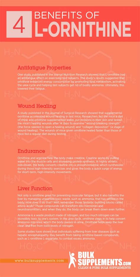 L-Ornithine: Benefits, Side Effects & Dosage