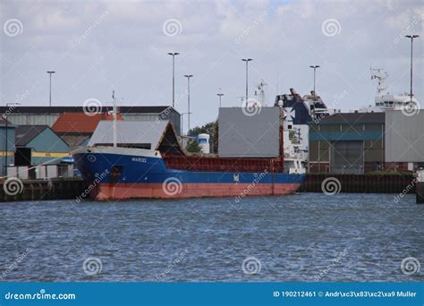 General Cargo Ship Named Marcel Ship In The Queen Wilhelminahaven Port