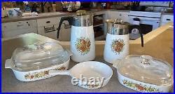 Vintage Corning Ware Spice Of Life Set Vintage Corning Ware