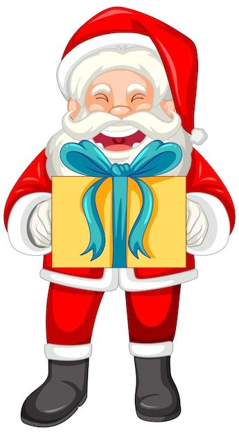 Free Vector Santa Claus Holding A T Box