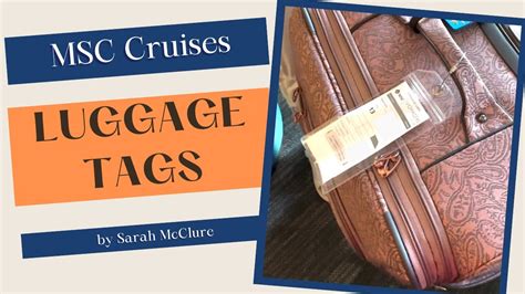 MSC Cruises Luggage Tags YouTube