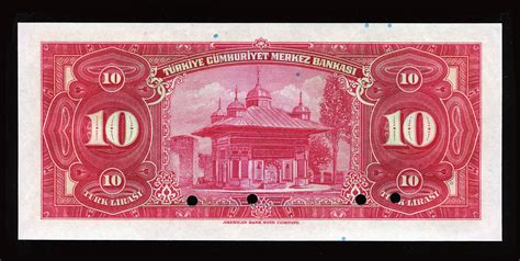 Banknotes Of Turkey 10 Turkish Lira Banknote Of 1930world Banknotes