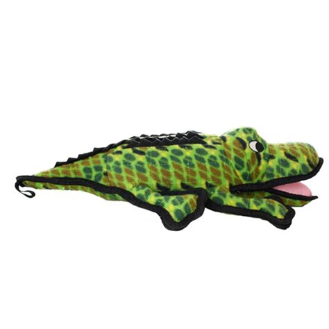 Tuffy Worlds Tuffest Soft Dog Toy Ocean Alligator Squeakers