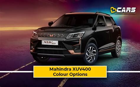 Mahindra XUV400 Colour Options Revealed