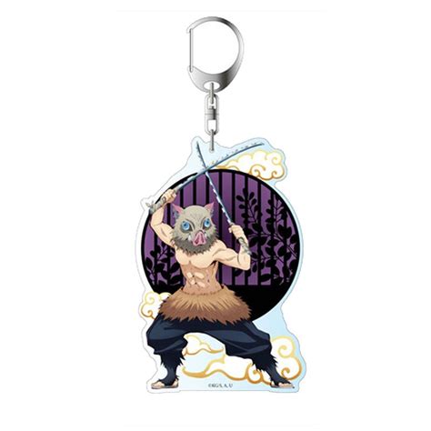 Demon Slayer Llavero Bolsa De Acr Lico Colgante Anime Tanjiro Inosuke