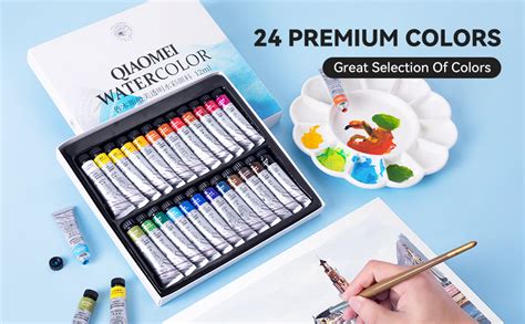 Meiliang Watercolor Paint Set Vibrant Colors Ml Oz Tube Non