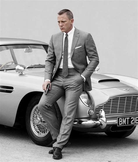 James Bond Skyfall Grey Suit Worn By Daniel Craig James Bond Style