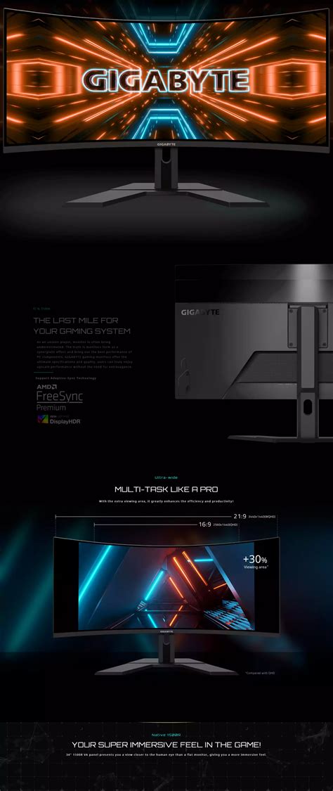 GIGABYTE-34-G34WQC-EK Gaming Monitor | 9300 EGP