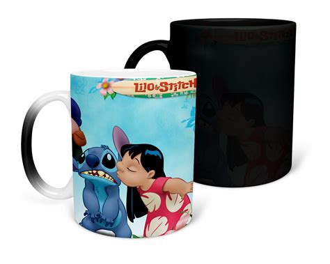 KUBEK MAGICZNY Z NADRUKIEM PREZENT LILO STITCH RÓŻNE WZORY DO WYBORU