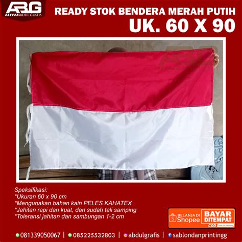 Jual BENDERA MERAH PUTIH 60X90 CM BENDERA INDONESIA BENDERA RUMAHAN