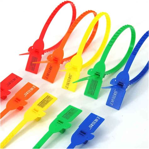 Pull Tight Plastic Seals Security Tag Zip Ties Numberd Lock Sl F