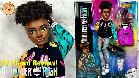 Monster High G3 Core Clawd Wolf Doll Full Unboxing Review Youtube