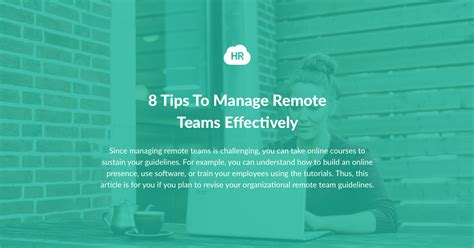 8 Tips To Manage Remote Teams Effectively Hr Cloud