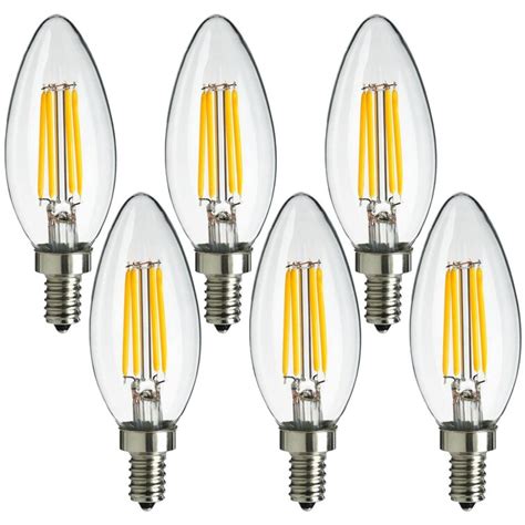 Maxlite Candelabra Led Filament Candle Bulbs Watts K Soft White