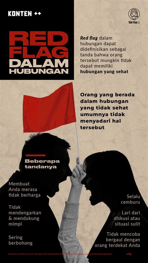 Ketahui Tanda Red Flag Dalam Hubungan Yang Perlu Diwaspadai