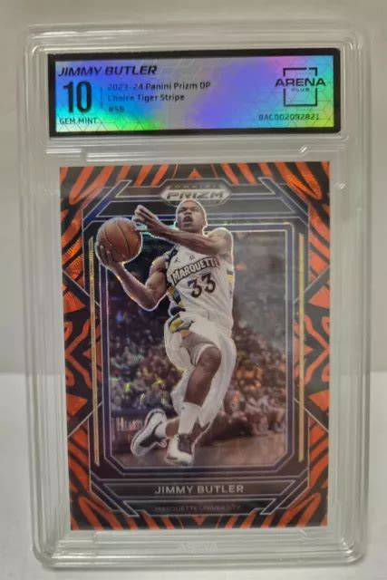 2023 24 PANINI PRIZM DP Choice Jimmy Butler Tigre Stripe SSP AC Grade