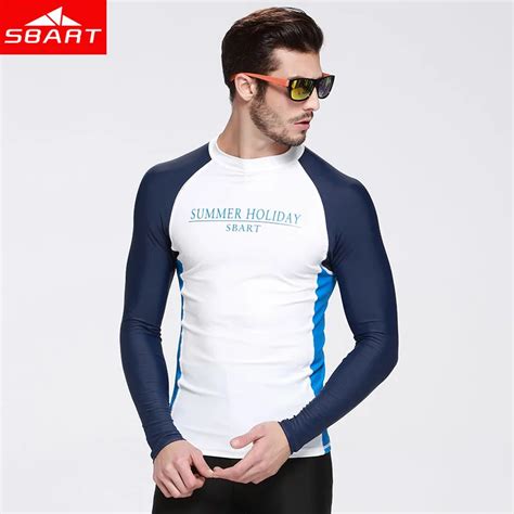 SBART 2017 Long Sleeve Swim MMA Rash Guard Shirts UPF50 Anti UV