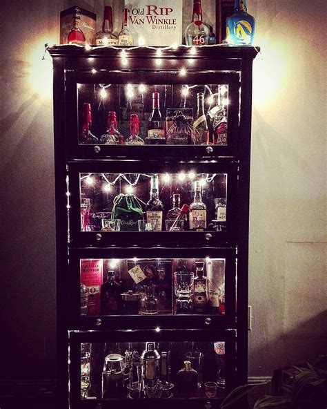 Bourbon Cabinet Stylish Liquor Storage