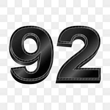 Transparent Numbers Vector Hd PNG Images, Glitch Numbers 92 Vector On ...