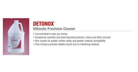 What Is Detonox Detergent Technotes Critical Cleaning Advice From Alconox Inc