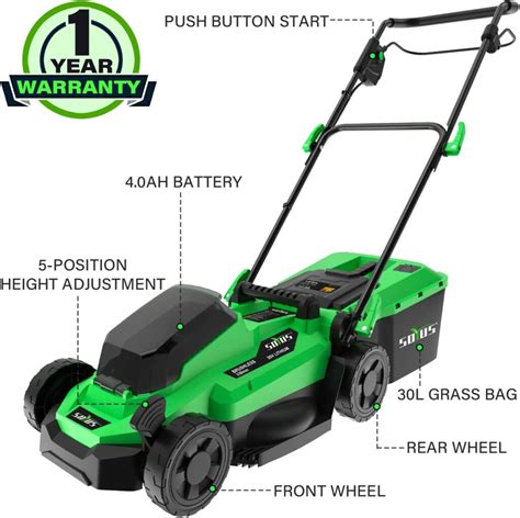 SOYUS Cordless Electric Lawn Mower Review