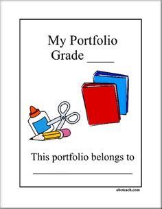 Student portfolio cover page practice teaching portfolio design 332433