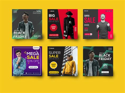 Fashion Sale Social Media Post Template Behance