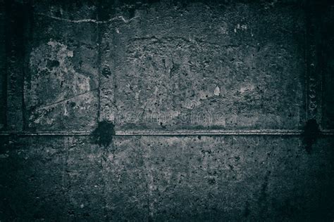 Urban Gloomy Grunge Background Of Dark Rough Concrete Wall Stock Photo