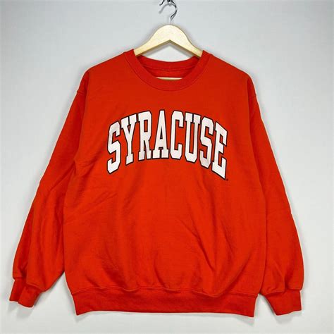 Vintage Syracuse University Orangemen Sweatshirt Medium Etsy