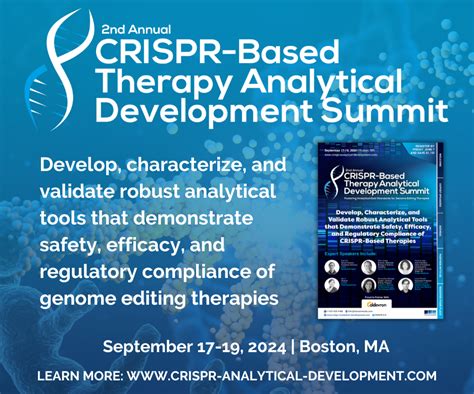 Home Crispr Based Therapy Analytical Development Summit